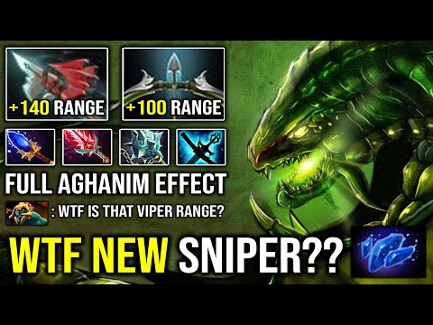 WTF NEW SNIPER?? Max Range Full Aghanim Effect Viper Imba Poison 100% Deleted Huskar 7.30d Dota 2