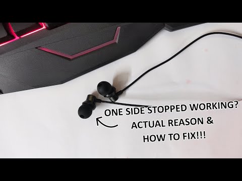 Earphone/Headphone One Side Stopped Working!!Actual...