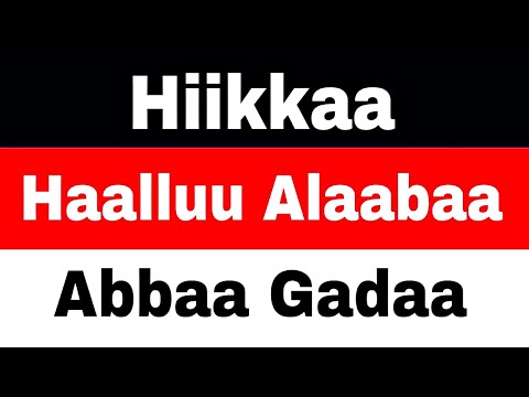 Hiika Haalluu Alaabaa Abbaa Gadaa
