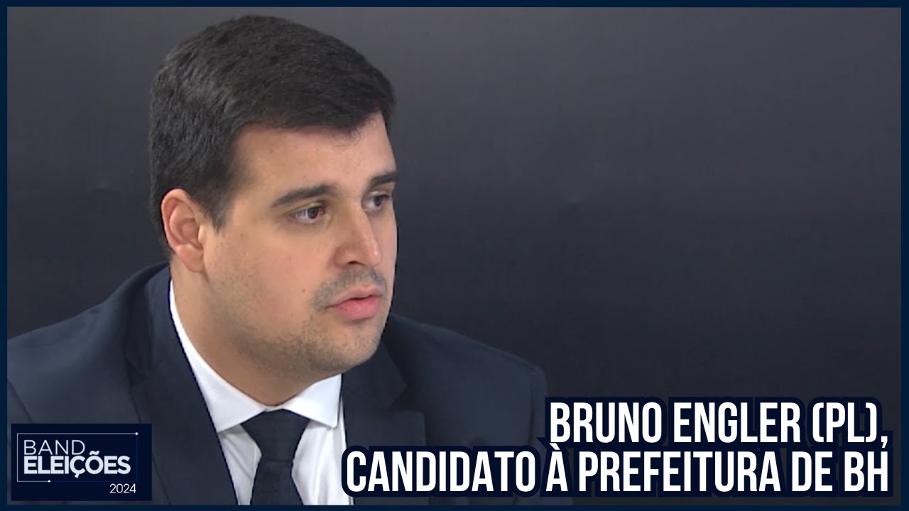 Bruno Engler (PL), candidato à prefeitura de Belo Horizonte | BAND ELEIÇÕES 2024 - 26/08/2024