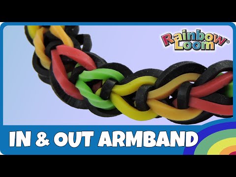 Rainbow Loom In & Out Armband - deutsche Anleitung