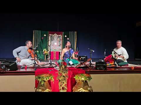 Manasvini singing at Padma Kutty Aunty's Annual Music Day, May 26, 2024