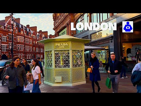London Walk 🇬🇧 SOUTH KENSINGTON, London Oratory, Harrods Knightsbridge | Central London Walking Tour