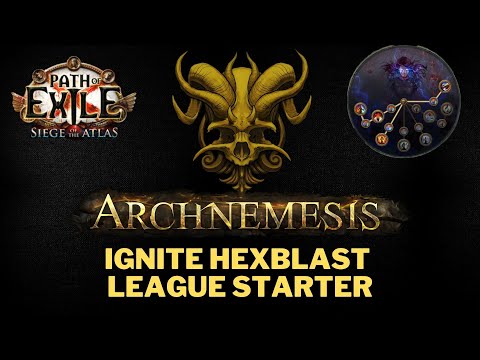 PoE 3.17 Hexblast Ignite Elementalist League Starter. Including leveling tree and step by step prog!