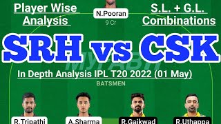 SRH vs CSK Fantasy Team Prediction|SRH vs CSK IPL T20 01 May|SRH vs CSK Today Match Prediction