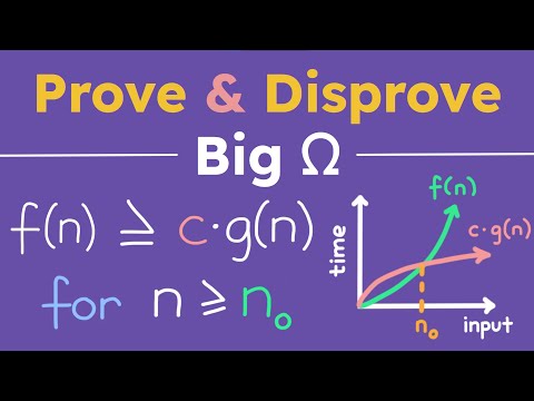 How to Prove or Disprove Big Ω - Introduction to Computer Science