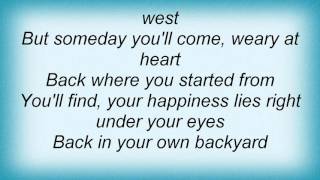 17421 Perry Como - Back In Your Own Backyard Lyrics