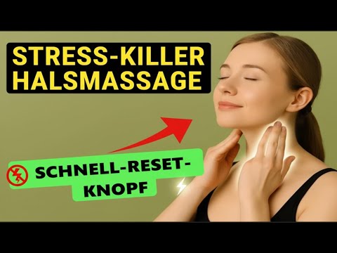 Entspannung & innere Ruhe in Sekunden💆‍♀️Vagusnerv aktivieren🧠mit der Stress-Killer Halsmassage