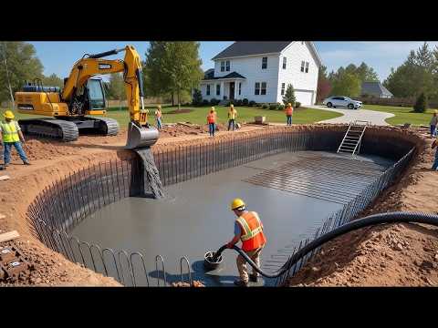 They Transform Epic Backyard into Oasis with Pool | Start to Finish, Time-Lapse ⁨@wetscapes  ⁩