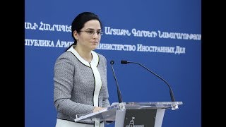 ԱԳՆ մամուլի խոսնակ Աննա Նաղդալյանի ճեպազրույցը