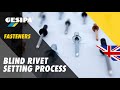 Blind rivet setting process (English)