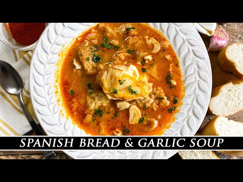 Spanish Bread & Garlic Soup | Quick & Simple and Cheap to Make