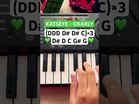 KATSEYE - Gnarly (piano tutorial) #piano #music #katseye #gnarly #shorts #pianotutorial