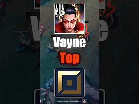 How To Play Vayne Top !