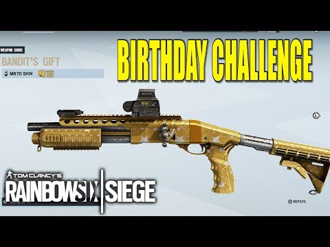 Bandit's Gift Weapon Skin Birthday Challenge - Rainbow Six Siege