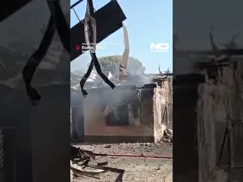 Explosion at Rome fuel station leaves dozens injured #shorts #nocomment #rome #explosion
