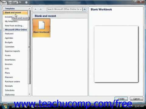 Excel 2007 Tutorial The Excel Environment Microsoft Training Lesson 1.3
