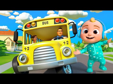 Wheels on the Bus Remix ( Dance Version ) | More Nursery Rhymes & Kids Songs