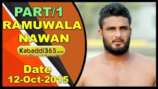 (1) Ramuwala (Moga) Kabaddi Tournament 12 Oct 2015