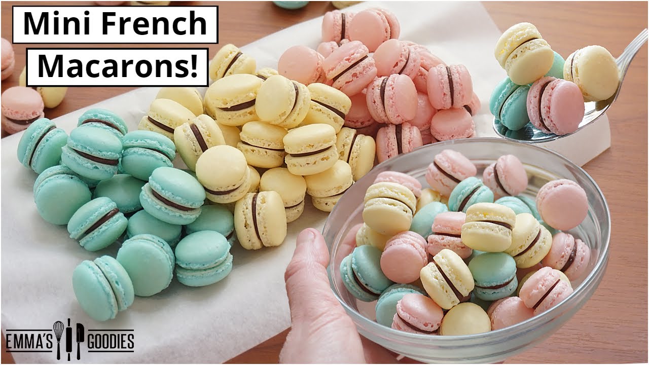 5 MINI Gourmet French macarons! How to make