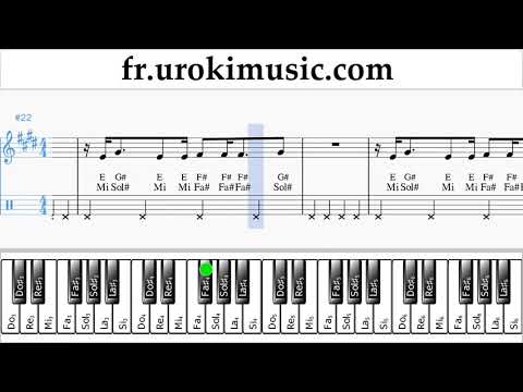 Cours de Piano (main droite) Camila Cabello - All These Years Tuto Partitions um-ih829