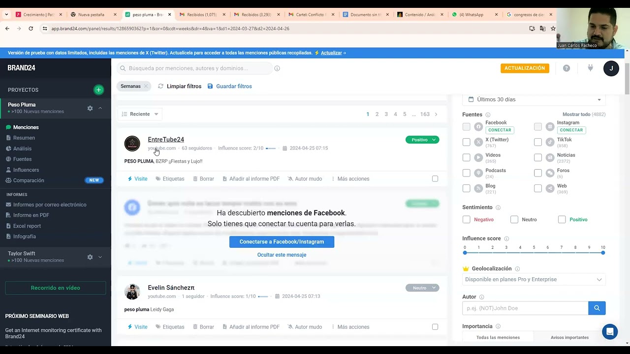 BRAND24 - ANÁLISIS DE REDES - ANÁLISIS E INTERPRETACIÓN DE DATOS - FCH - UABC
