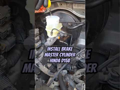 Install brake master cylinder #hondacity #citysx8 #cityz #mastercylinder #brakesystem #automobile