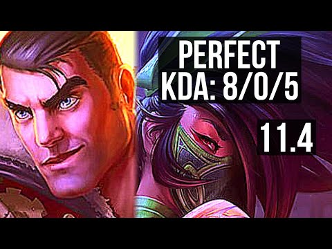 JAYCE vs AKALI (TOP) | 8/0/5, 1.1M mastery, Legendary | KR Diamond | v11.4