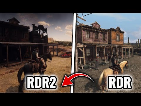 RDR1 vs RDR2 Comparison | "Same Places But Two Different Games"