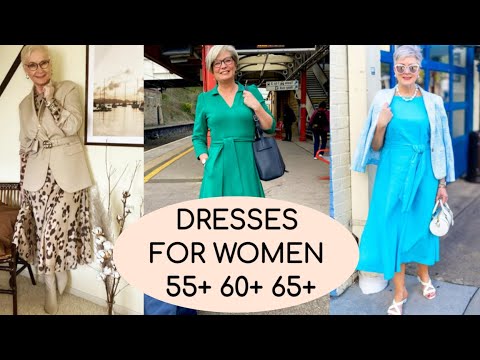 DRESSES SUITABLE FOR WOMEN 55+ 60+ 65+ IN WHICH YOU WILL LOOK YOUNGER! MODERN MODELS. TRENDS 2025