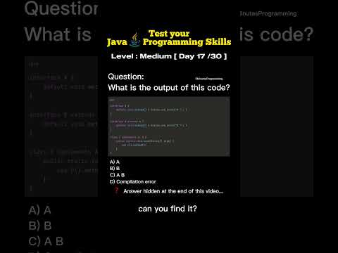 Day 17 |  Java to break into FAANG (copy me) #coding #shorts
