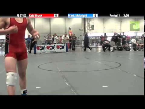 Mens FS FS 57 KG - Kaid Brock vs. Mark Mcknight