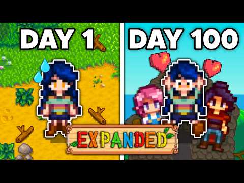 I Played 100 Days of Stardew Valley EXPANDED