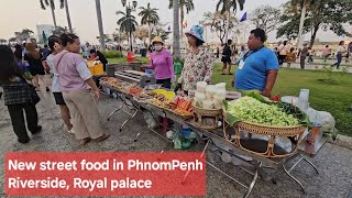New street food and walk street in PhnomPenh.
