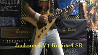 Video thumbnail for [EZGUITARS.NET] MEGADETH Jackson signature guitars Dave Mustaine KV1 Y2KV Ellefson demo by ezguitars199X