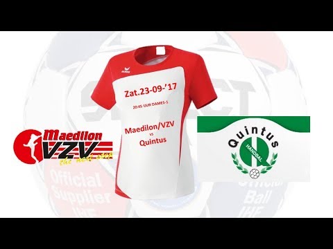 Maedilon/VZV  -  Quintus, 23 sept 2017, eredivisie handbal
