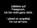 Eisbrecher Verrückt German Lyrics+English ...