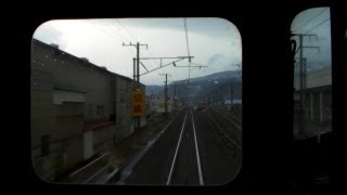 preview picture of video '北陸線・前面展望 糸魚川駅から梶屋敷駅(デッドセクション通過) Train view'