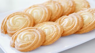 (쿠키의 기본) 버터링 쿠키 만들기 [홈베이킹], 버터쿠키만들기, 베이킹 ASMR, Cookingsee 쿠킹씨
