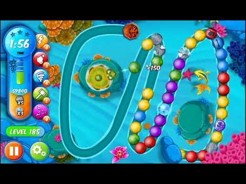 Marble Woka Woka Level 185 - NO BOOSTERS 🐢 | SKILLGAMING ✔️