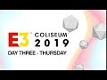 E3 Coliseum 2019 Day 3: Thursday with Justin Roiland, The Outer Worlds And More