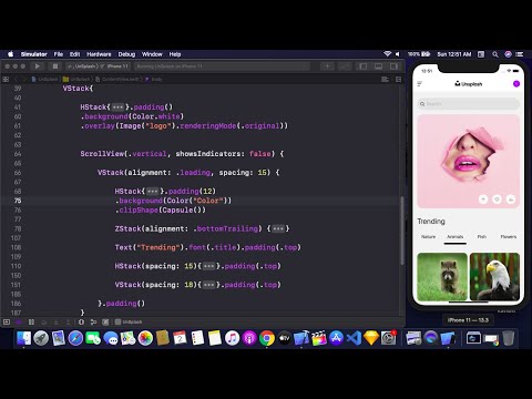 UnSplash App Concept UI Using SwiftUI - Designing UnSplash App UI Using SwiftUI - SwiftUI Tutorial