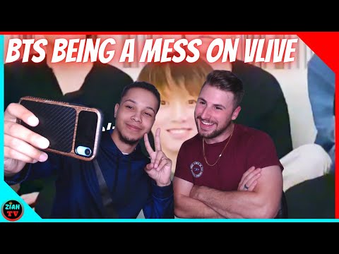 BTS BEING A MESS ON VLIVE - REACTION