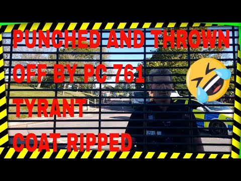 UK 1ST AMENDMENT RIGHT DENIED HERTS HQ - HURT AND COAT RIPPED