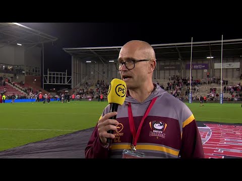Batley Bulldogs coach Craig Lingard speaks after Grand Final loss to Leigh Centurions