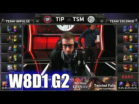 Team Impulse vs TSM | S5 NA LCS Summer 2015 Week 8 Day 1 | TIP vs TSM Team Solomid W8D1 G2