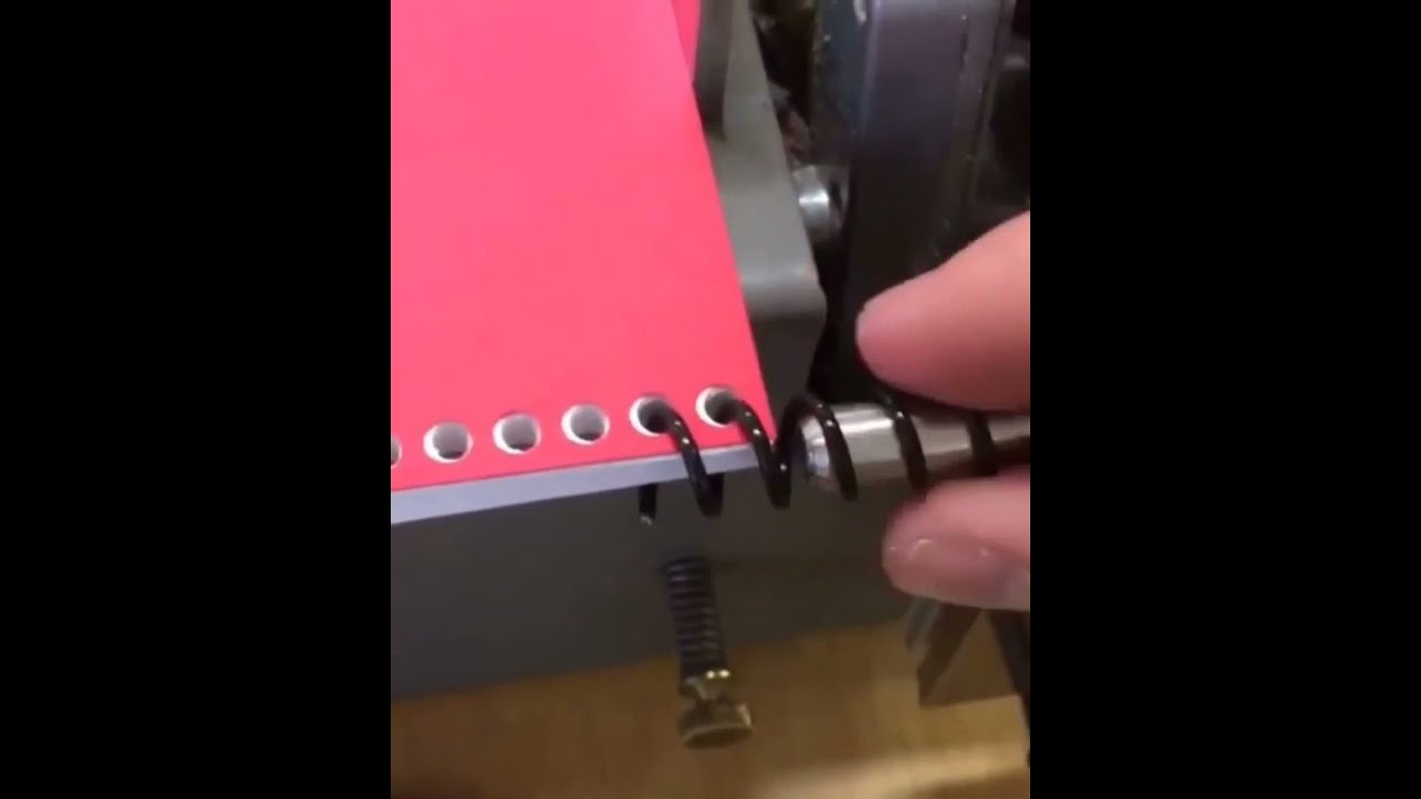 Amazing and fastest way to spiral binding 😮😲 #amazing #cool #fastest #spiralbinding #springbinding
