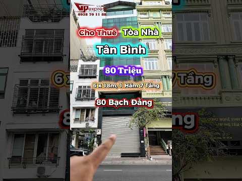 Cho thuê tòa nhà 80 Bạch Đằng, Phường Tân Sơn Hòa