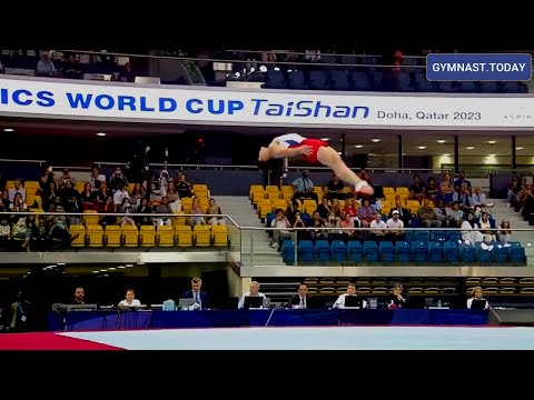 Top 3 in Men's Floor Final - 2023 Doha Gymnastics Apparatus World Cup