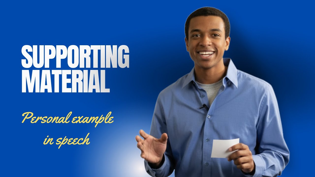 Supporting Material: Personal Example in Speech